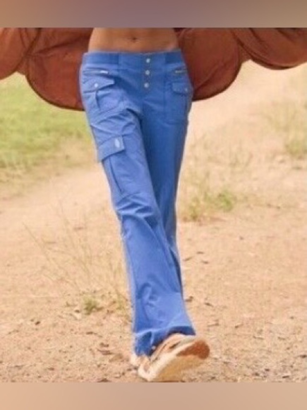 Free People Movement Cascade Hike Flares in Blue